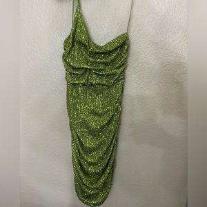 Sequin one shoulder Dress